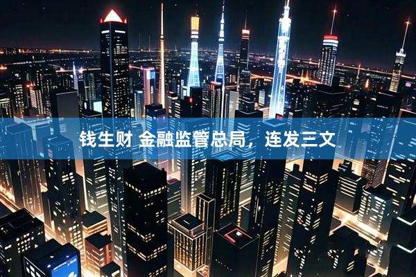 钱生财 金融监管总局，连发三文