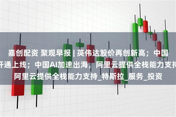 嘉创配资 聚观早报 | 英伟达股价再创新高；中国联通eSIM手机业务开通上线；中国AI加速出海，阿里云提供全栈能力支持_特斯拉_服务_投资