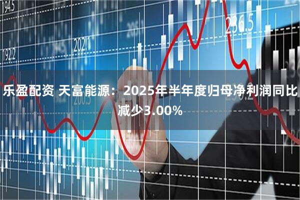 乐盈配资 天富能源：2025年半年度归母净利润同比减少3.00%