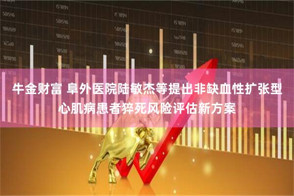 牛金财富 阜外医院陆敏杰等提出非缺血性扩张型心肌病患者猝死风险评估新方案